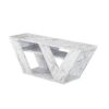Hanah Home TV Stand Carrara Marble Pipralla - Carrara Marble