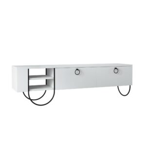 Hanah Home TV Stand White Norfolk Tv Stand - White