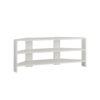 Hanah Home TV Stand White Thales Corner - White