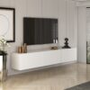 Hanah Home TV Stand White West - White