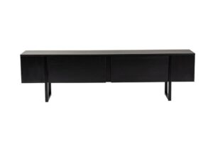 Hanah Home TV állvány Fa fekete Fekete Serenity - Fa fekete
