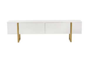 Hanah Home TV-állvány White Gold Serenity - fehér