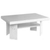 KORA törtfehér mdf dohányzóasztal 120cm