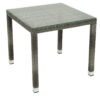 Kerti rattan asztal NAPOLI 80x80 cm (szürke)