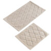 L'essentiel Maison Bathmat Set (2 Pieces) Beige Dante - Beige