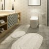 L'essentiel Maison Bathmat Set (2 Pieces) Ecru Macoroni - Ecru