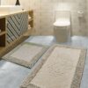 L'essentiel Maison Bathmat Set (2 Pieces) Multicolor Piante - Beige