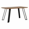 PEDAL fekete mdf étkezőasztal 140cm