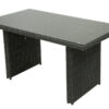 Rattan asztal 140 x 80 cm SEVILLE (antracit)
