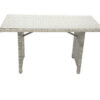 Rattan asztal 140 x 80 cm SEVILLE (szürke)