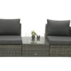 Rattan moduláris készlet BORNEO LUXURY 2-3 fő részére (szürke)