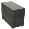 Rattan oldalsó asztal SEVILLE (antracit)