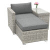 Rattan változó készlet SEVILLA 2in1 (szürke)