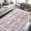 Romantikus vintage szőnyeg botanikai mintával Szélesség: 80 cm | Hossz: 150 cm