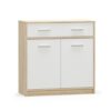 TEYO B fehér és barna mdf komód
