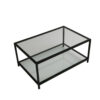 Hanah Home Coffee Table Fume Black Astro sehpa / şeffaf temperli...