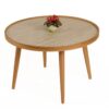 Hanah Home Coffee Table Oak Travertine Polen 80 - Oak