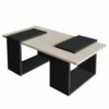 Hanah Home Coffee Table Travertine Anthracite Matris - Travertine...