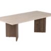 Hanah Home Coffee Table Travertine Venezia Walnut Sabin - Travert...