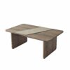 Hanah Home Dohányzóasztal Bronze Walnut Favorite - Bronz