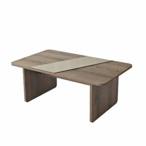 Hanah Home Dohányzóasztal Bronze Walnut Favorite - Bronz