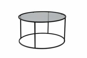 Hanah Home Dohányzóasztal Fekete Szürke Aurum - 80 - Fekete