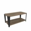 Hanah Home Dohányzóasztal Walnut Black Monaco - Dió