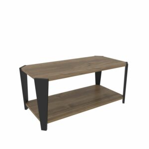 Hanah Home Dohányzóasztal Walnut Black Monaco - Dió