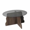 Hanah Home Dohányzóasztal Walnut Fume Butterfly - Dió