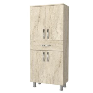 Hanah Home Fürdőszoba szekrény Travertine Arizona 4 ajtós