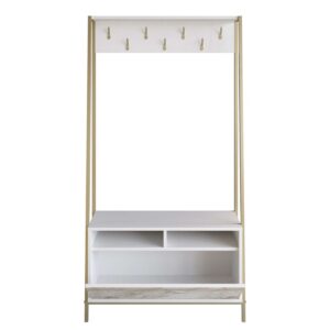 Hanah Home Hall Stand White Devin - White