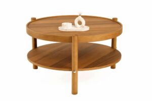 Hanah Home Monza diófa dohányzóasztal