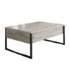Hanah Home Travertine Black Luxe Dohányzóasztal - Travertin